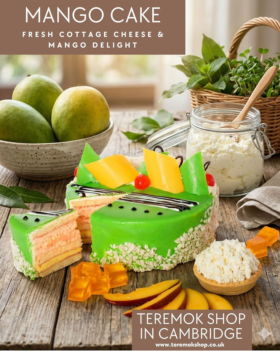 Fresh Cottage Cheese & Mango Cake