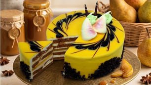 Caramel Pear Cake - A perfect pairing!
