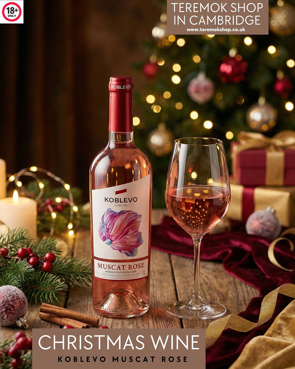 Koblevo Muscat Rose Wine - Cheers to the New Year!