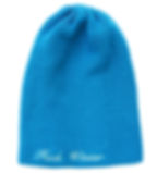 Fuck Winter Large Beanie Cyan