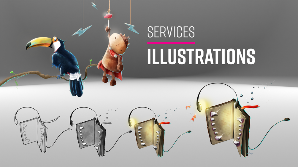 Visuel illustratif des talents d'illustrateurs de RodriGameZ