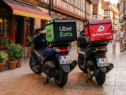 Een deal tussen Uber en Delivery Hero zou deze week al rond kunnen zijn