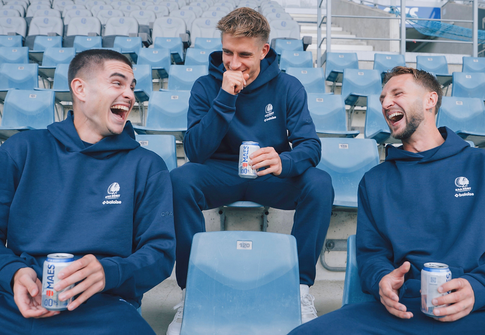 Pro players Maksim Paskotši, Michal Skóraś & Siebe Van Der Heyden de la Gantoise (KAA Gent).