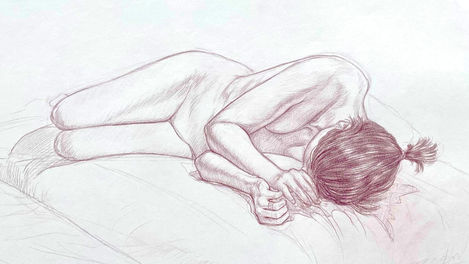 "Top-Down View Laying on Side"