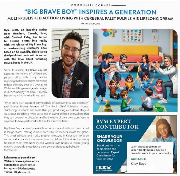 Local Author of Big Brave Boy in Magazine - Dec 2025
