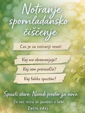 Notranje spomladansko čiščenje: Kako resetirati svojo energijo in začeti znova