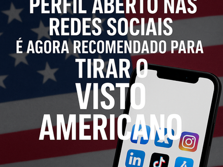 Perfil aberto nas redes sociais