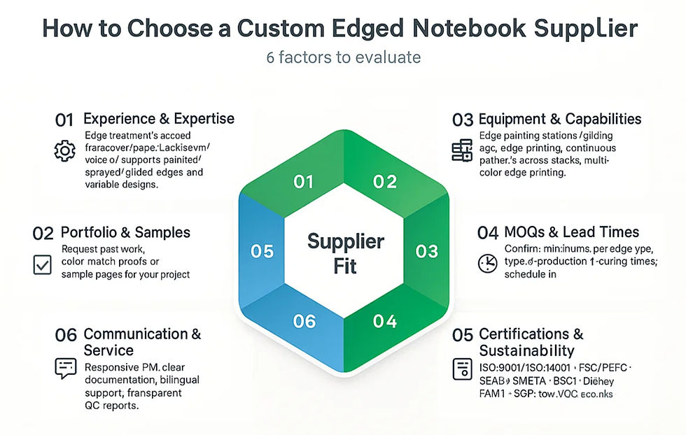 How to Choose a Custom Edged Notebook Supplier