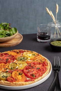 food photo tomato tart