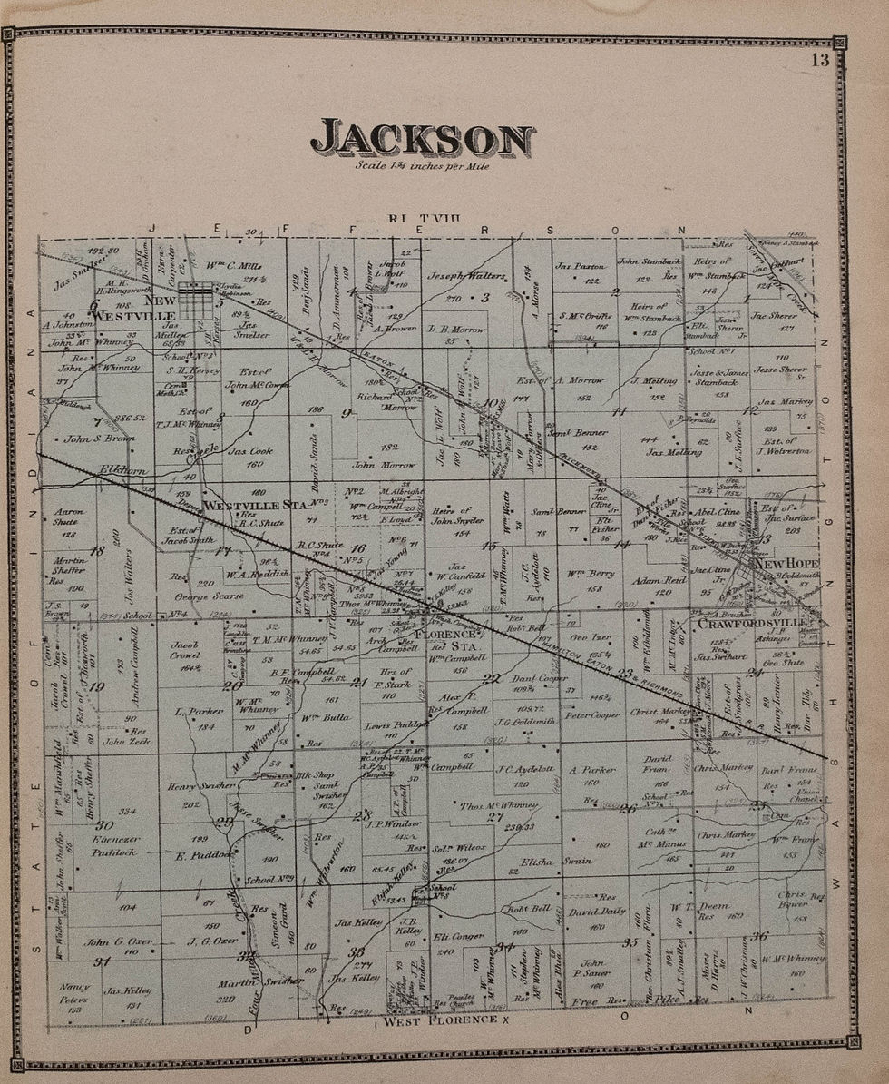 Thumbnail: 1871 Titus Preble County, Ohio Atlas