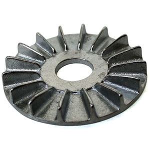 Silver metal fan blade component