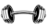 Download Black and white illustration of a dumbbell for free_edited.png