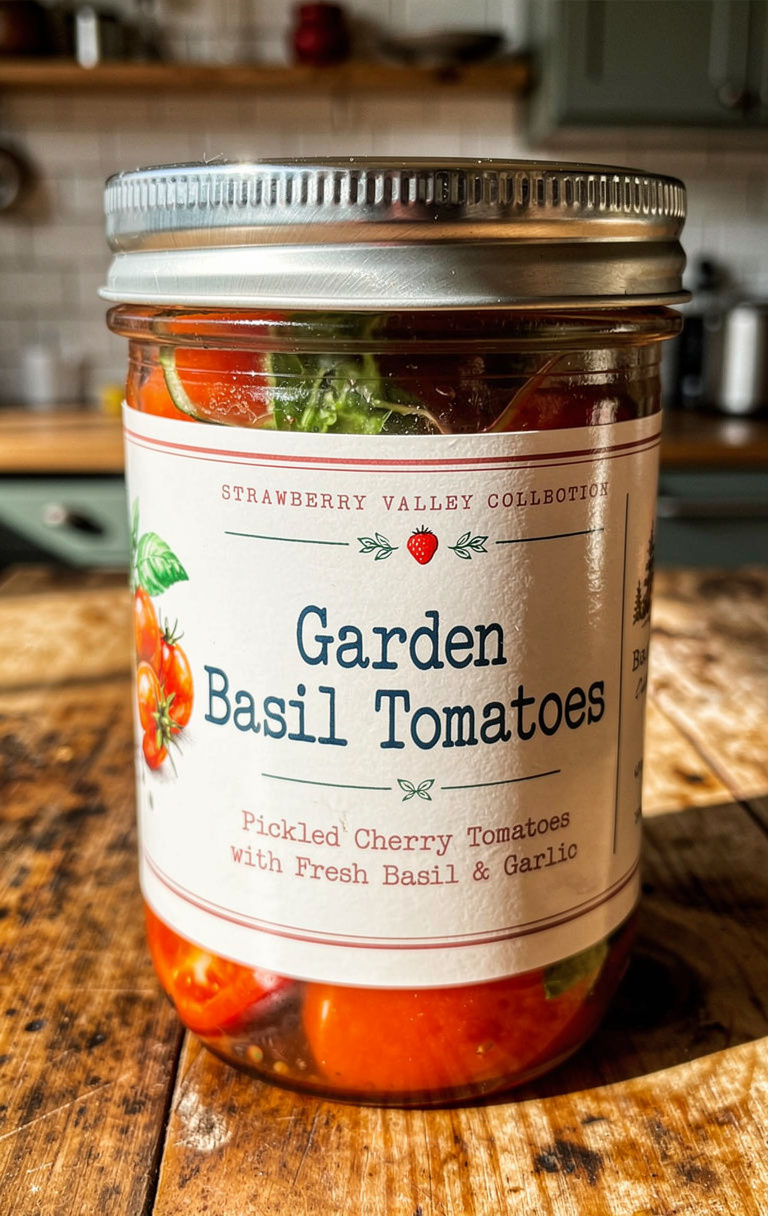 Garden Basil Tomatoes