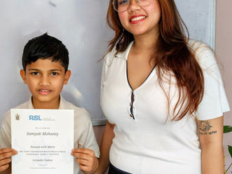 Samyak’s Success Story: From Beginner to Grade 1 Guitarist at Circle of Fifths Music Academy, Koramangala