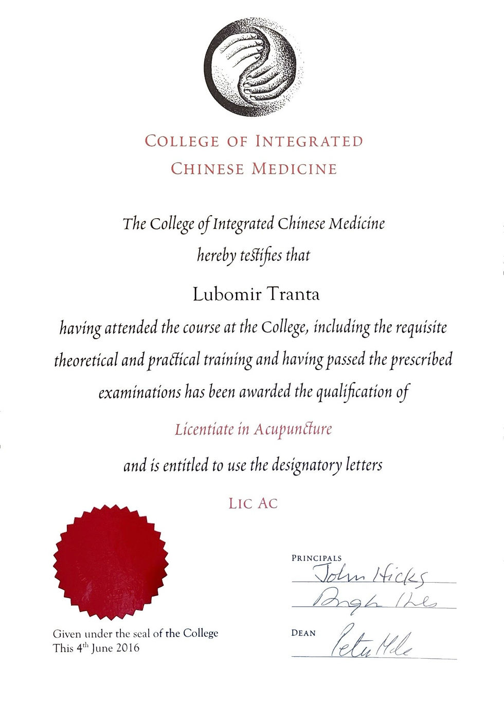 Licensed Acupuncturist
