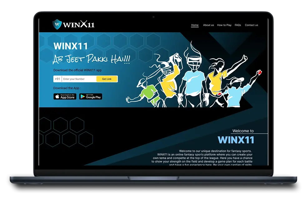 Home screen of the Winx11