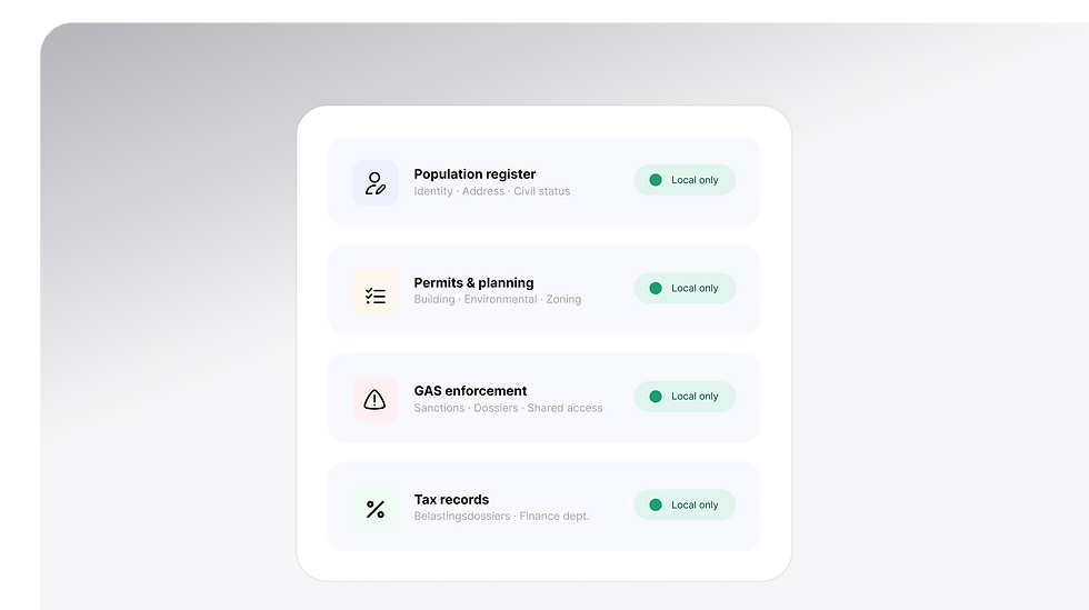 Process data local with OneCloud and OneBox