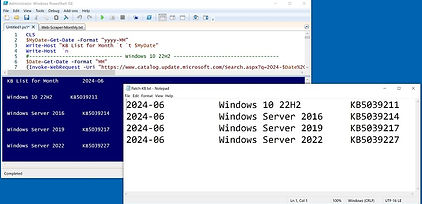 PowerShell Monthly Web Scrape Output