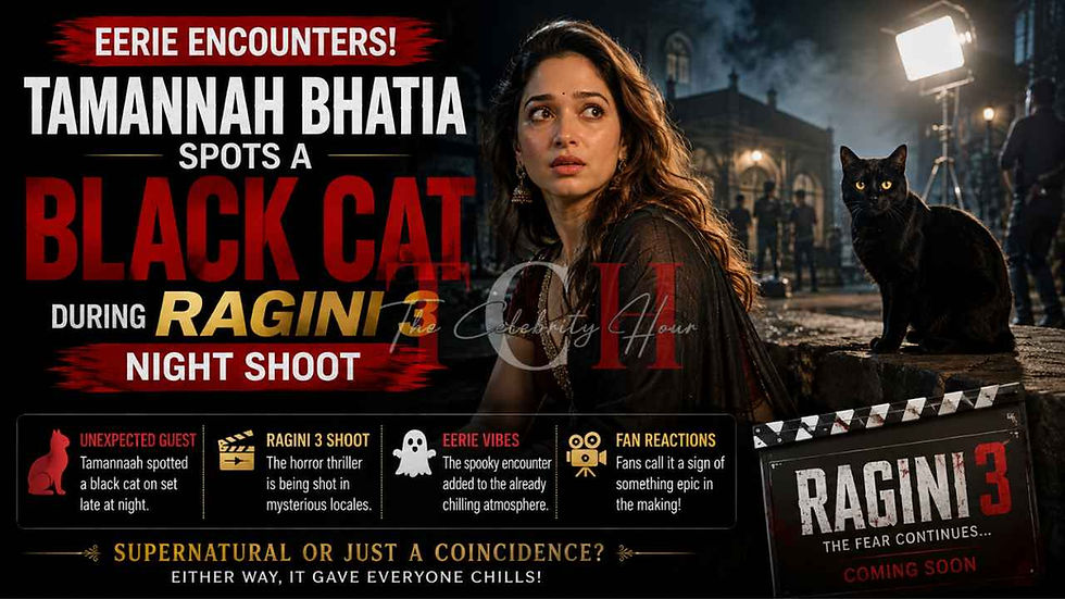 Tamannaah Spots Black Cat on Ragini 3 Night Shoot