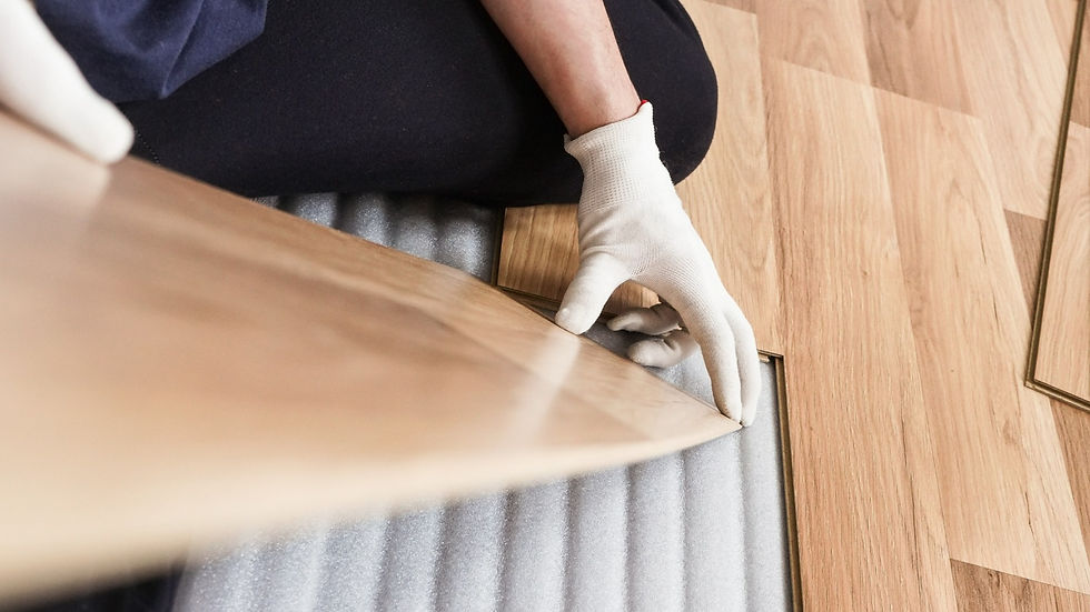 Flooring fitted in room