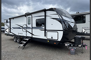 1/2 ton towable bunkhouse set up at Texas Motor Speedway