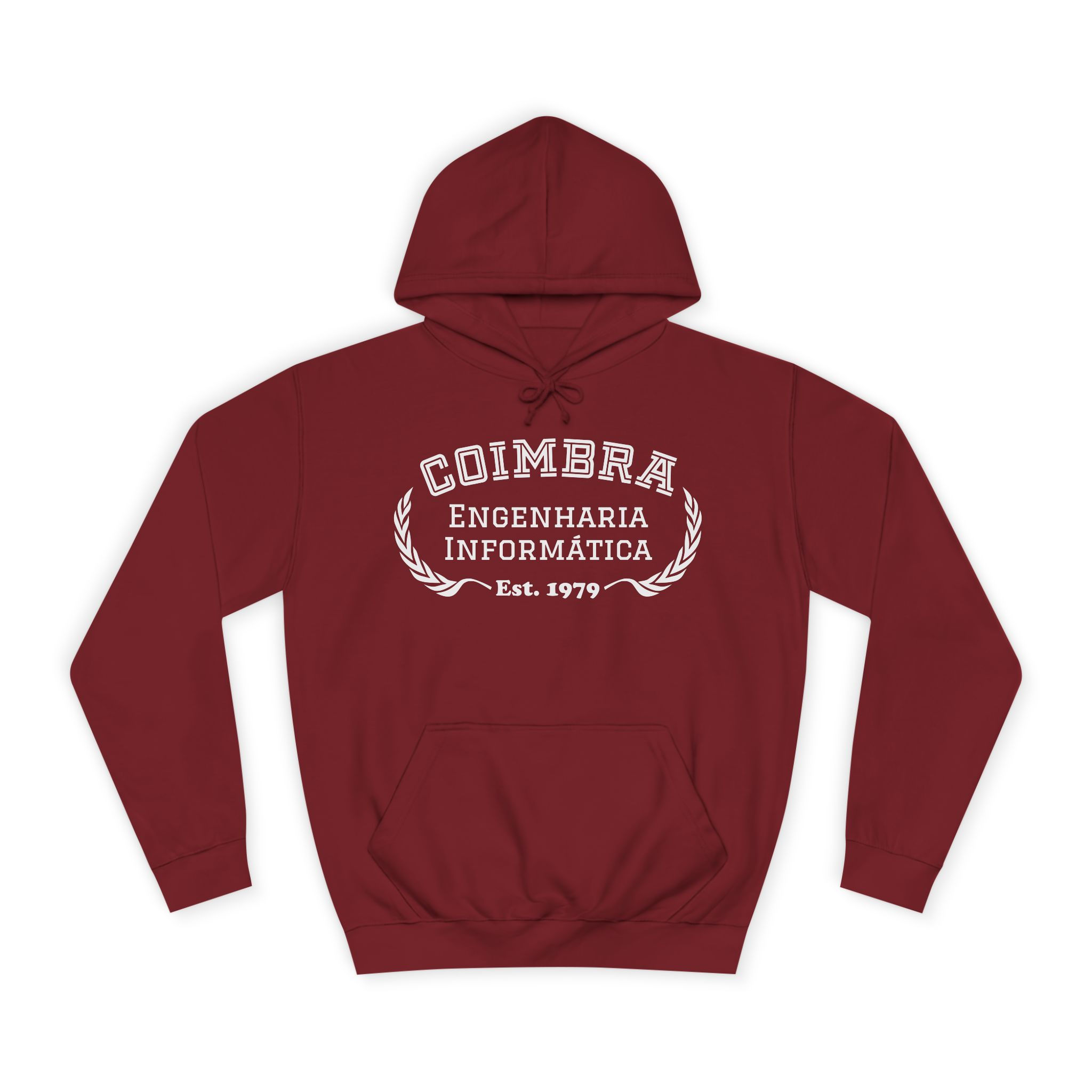 Hoodie ISECoimbra Curso Engenharia Informática Vermelho