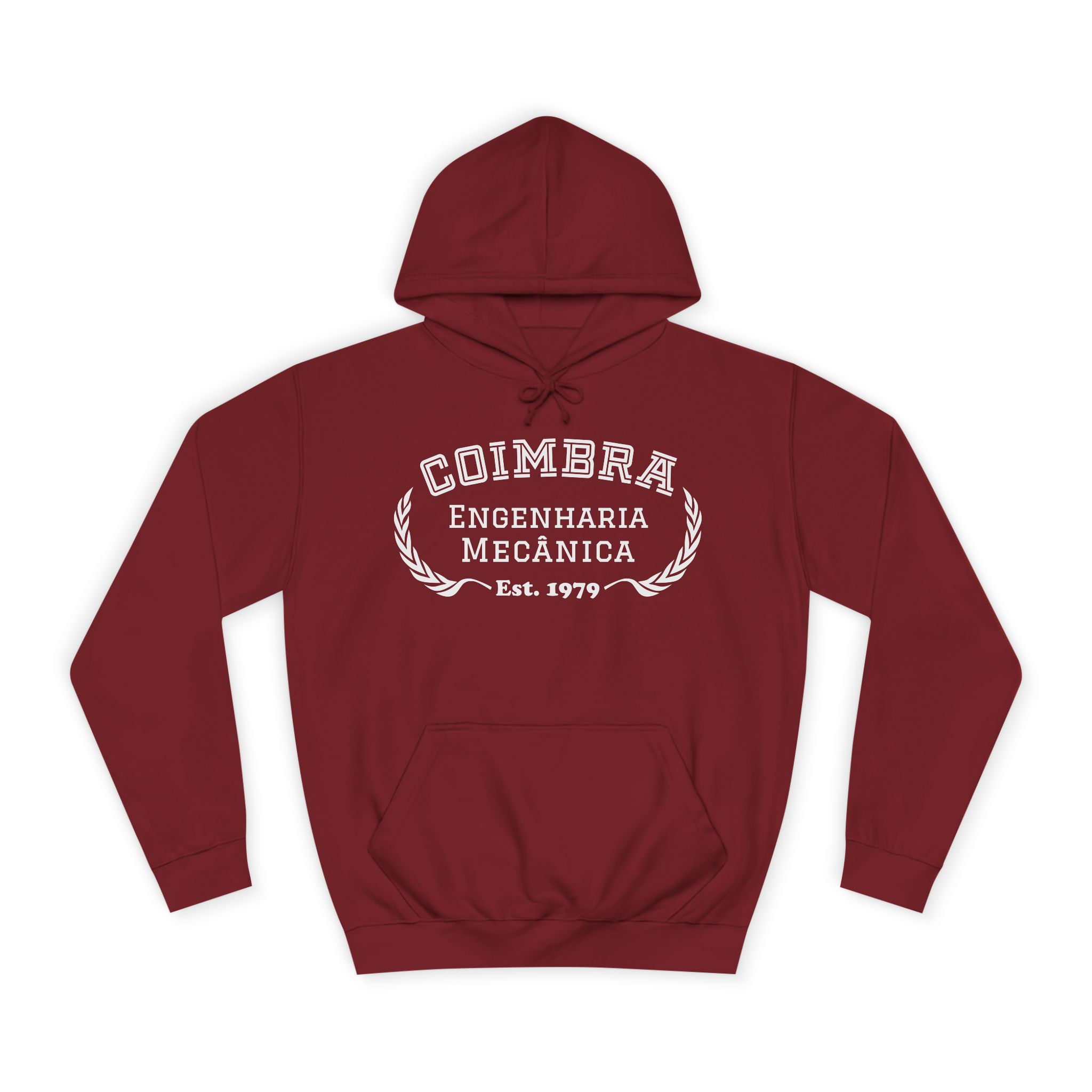 Hoodie ISECoimbra Curso Engenharia Mecânica Vermelho