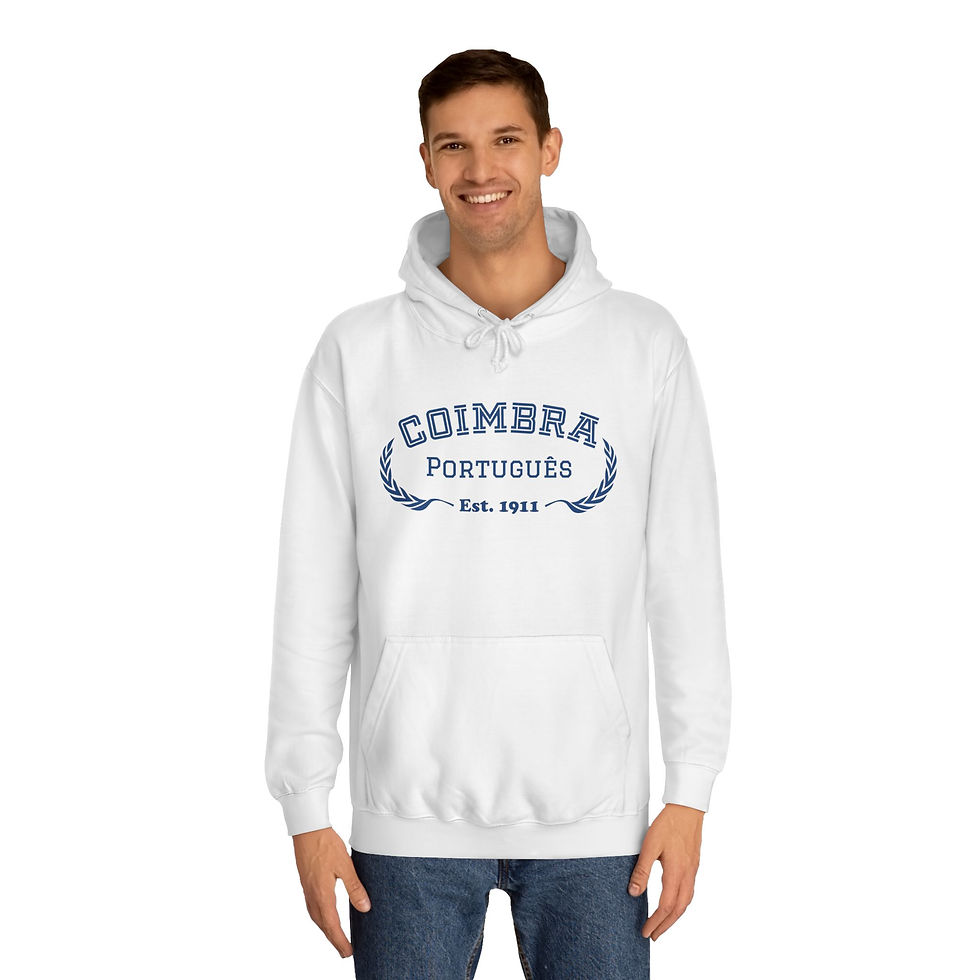 Miniatura: Hoodie FLUC Curso Português Branco