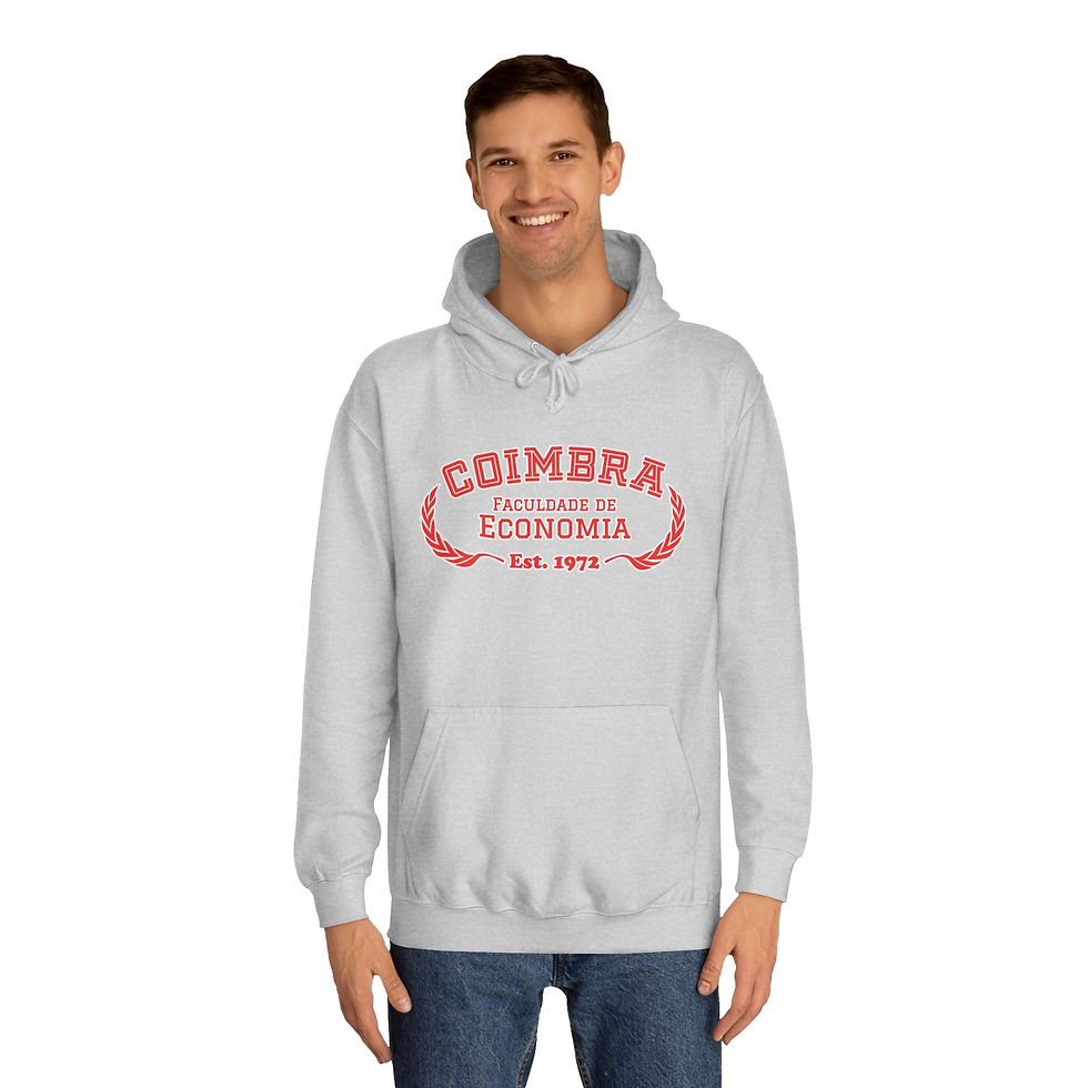 Miniatura: Hoodie FEUC Cinza (c/ linha branca)