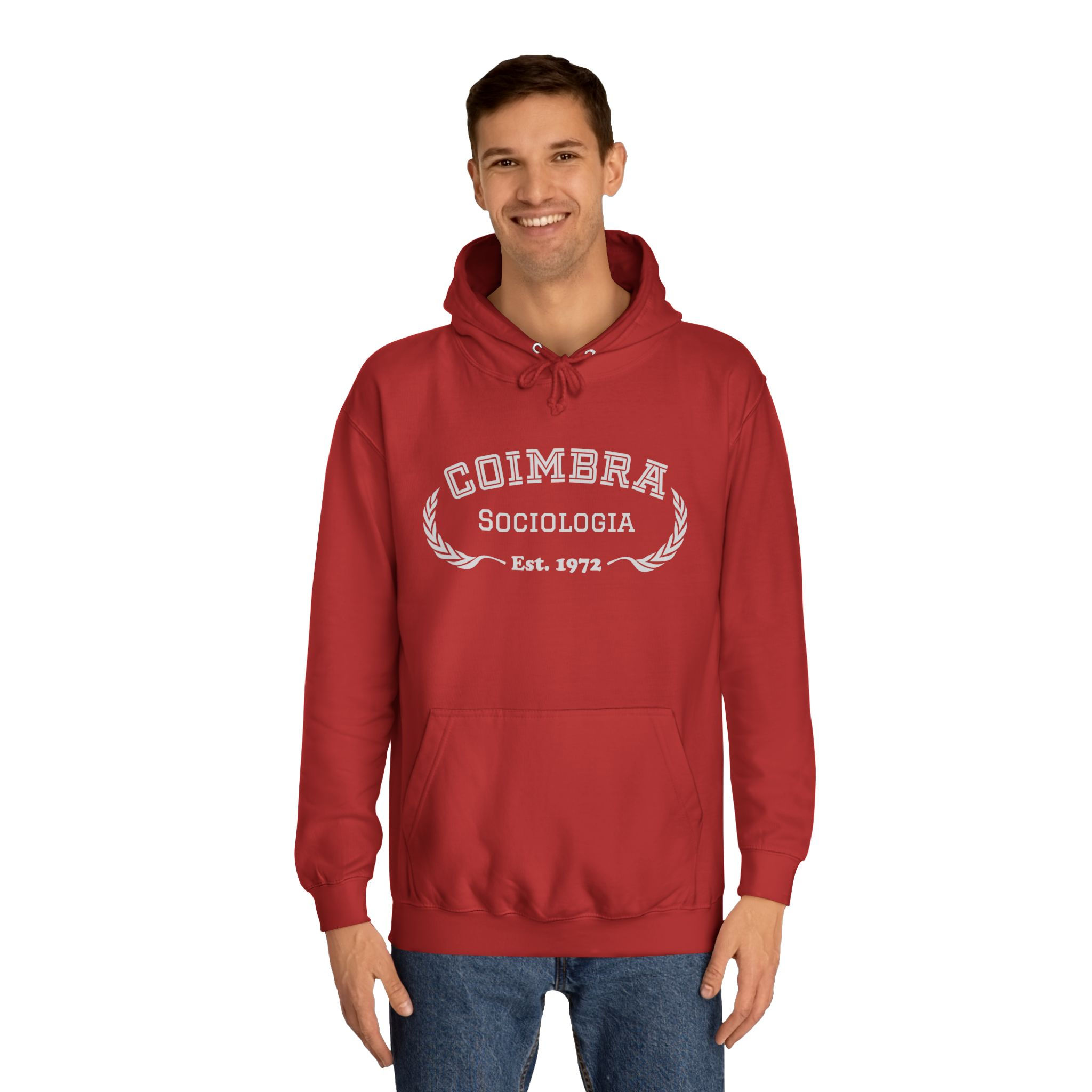 Hoodie FEUC Curso Sociologia Vermelho