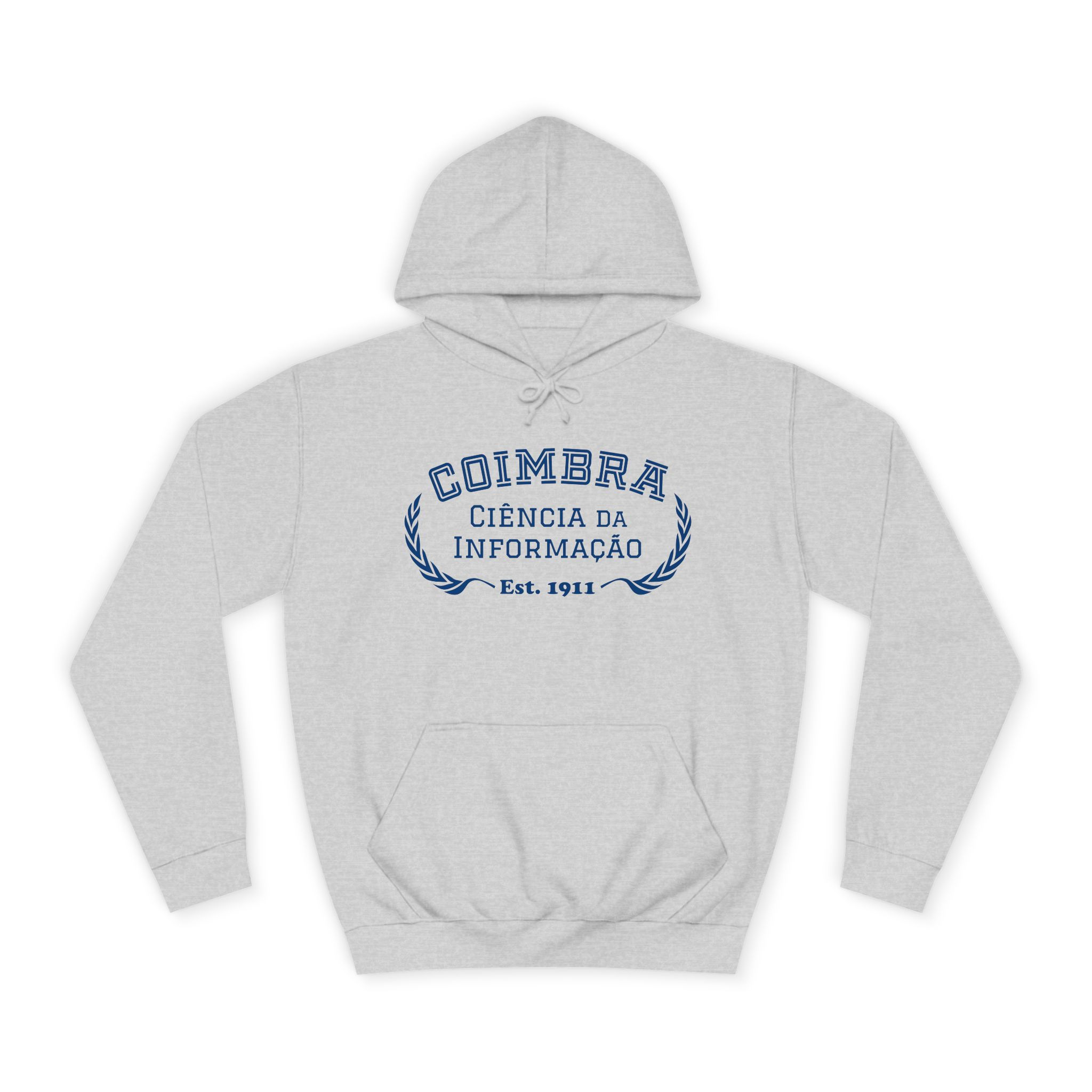 Hoodie FLUC Curso Ciência da Informação Cinza (sem linha)