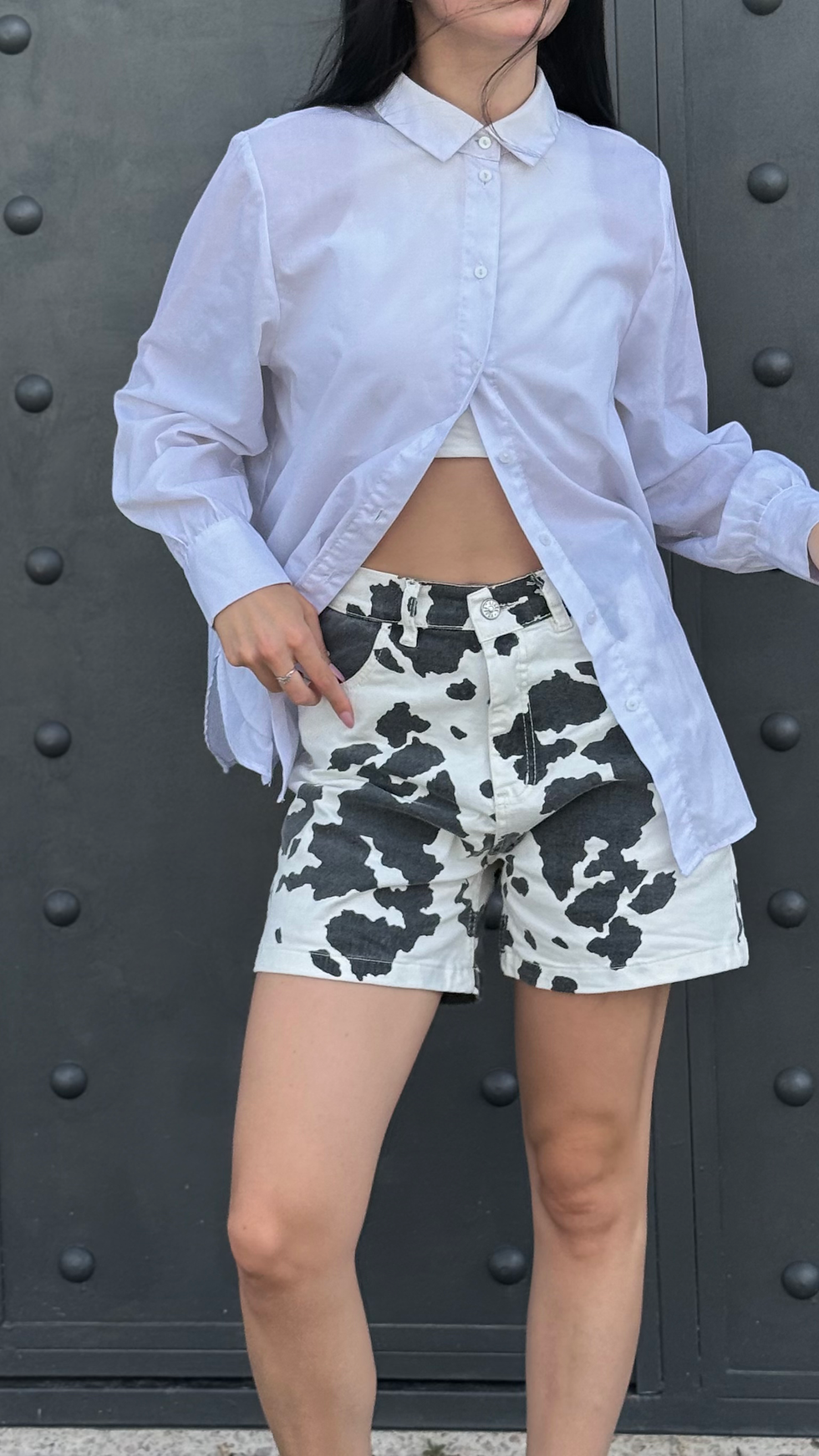 Miniatura: SHORT COW negro 