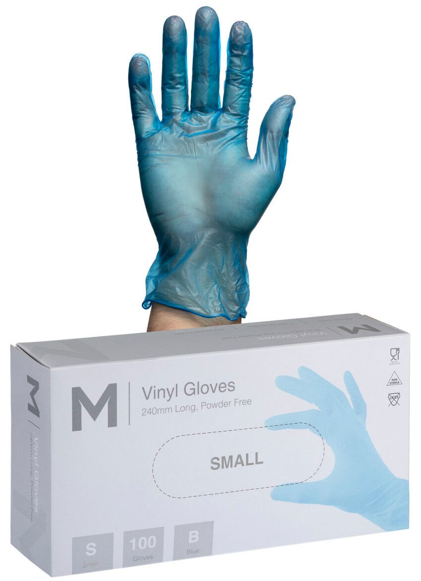 Thumbnail: Vinyl Gloves Powder Free - Blue