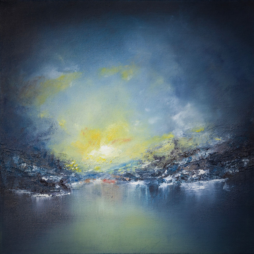 Miniatyrbilde: «Drømmelandskap»  Kunsttrykk  40x40cm