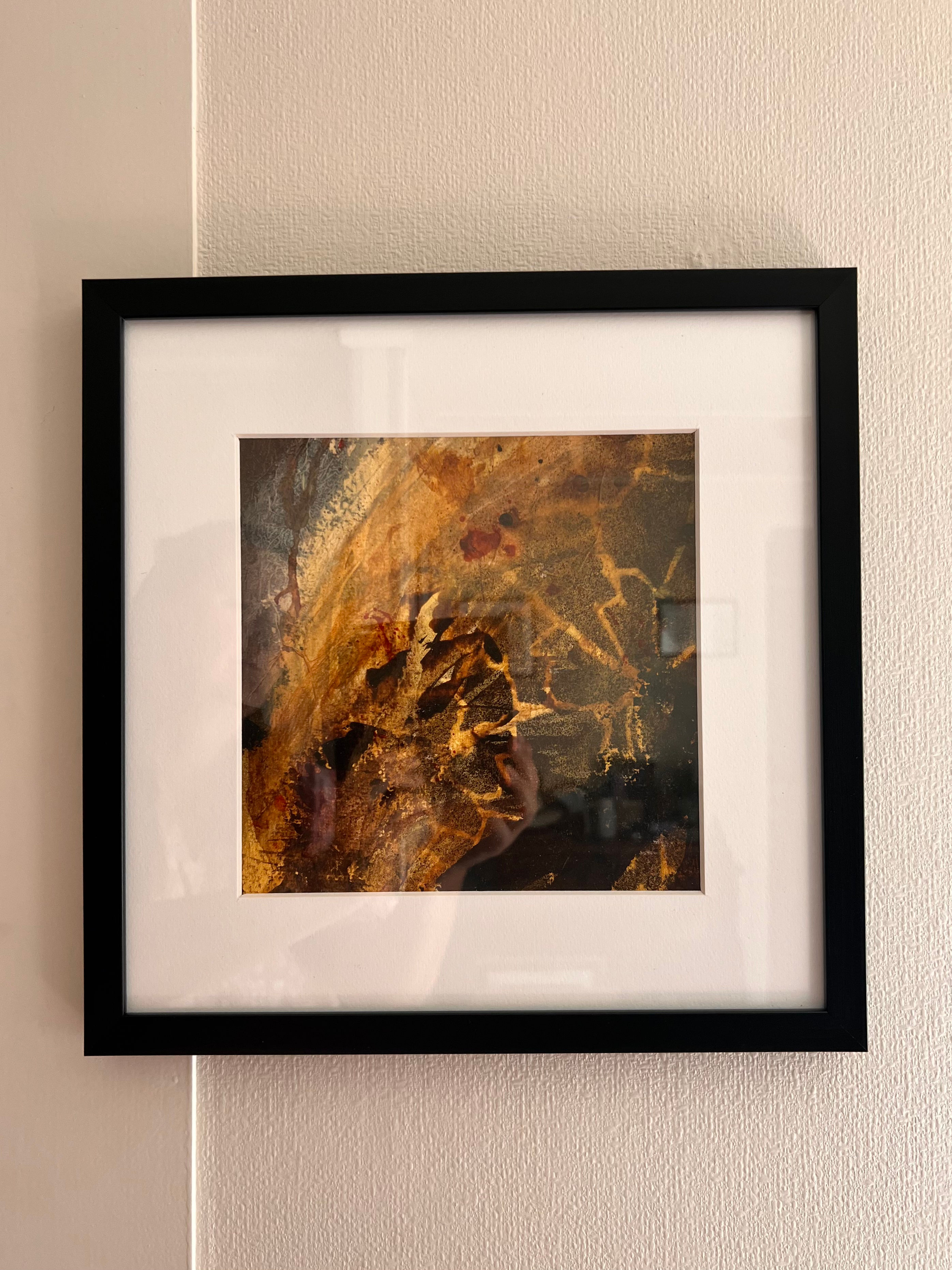 Forgylt mørke 30x30 cm