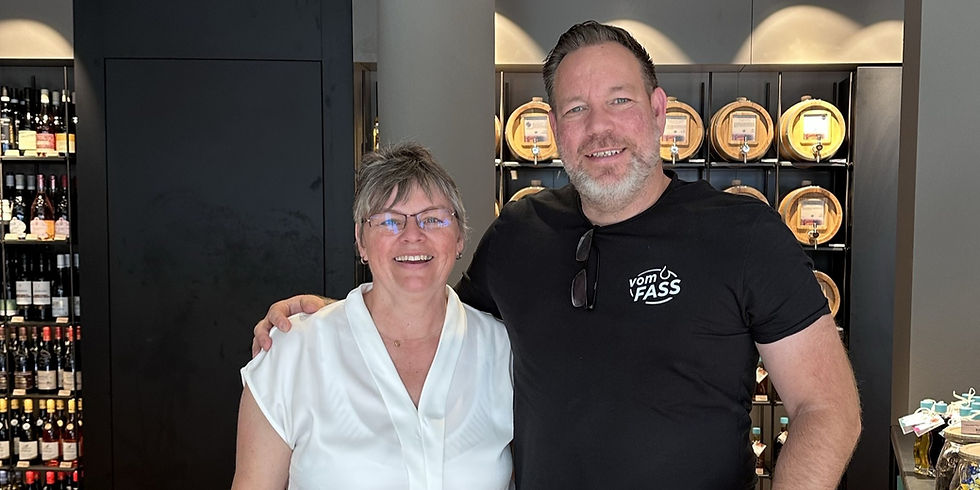 Bianka Voigt mit unserem Partnerbetreuer Oliver Weiß bei der Eröffnung.