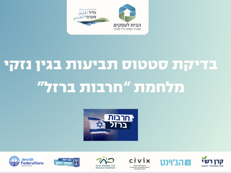 בדיקת סטטוס תביעות בגין נזקי מלחמת "חרבות ברזל"