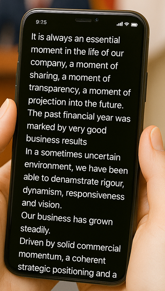 Live captions on mobile