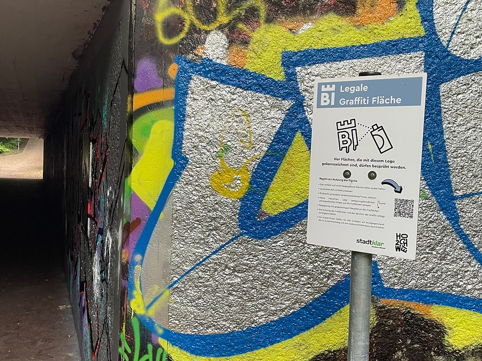 Freigabe neuer legaler Graffitiflächen in Fußgängerunterführungen