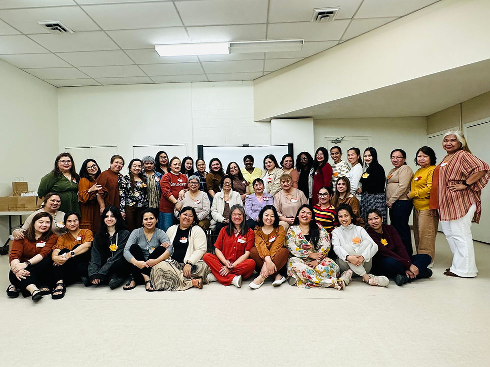 The  women from Filipino Baptist Church in Saskatoon, SK