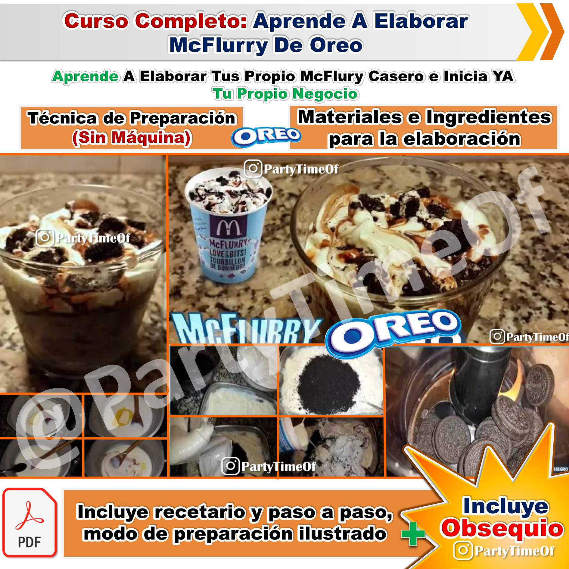 Curso: Aprende A Elaborar McFlurry de Oreo Casero