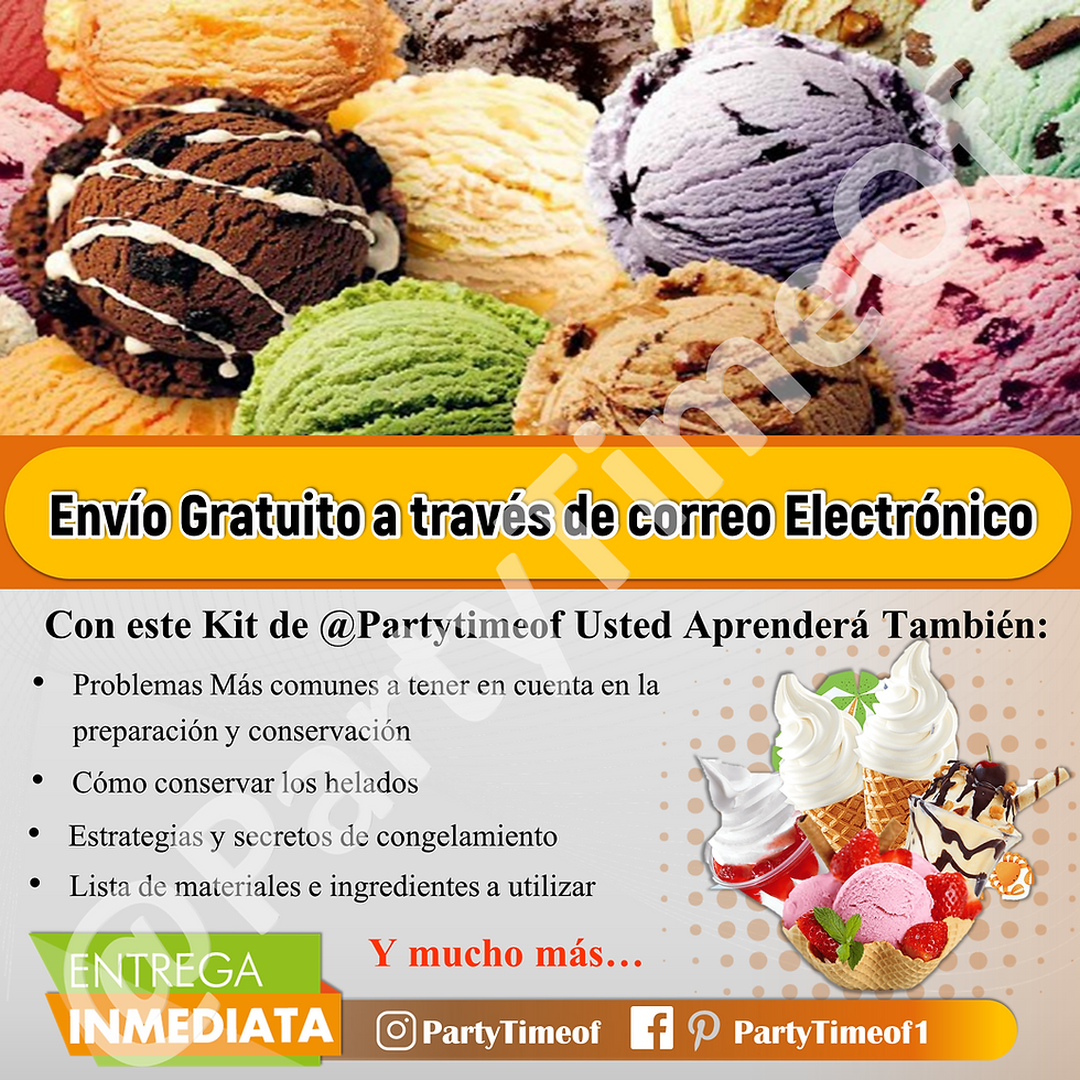 Miniatura: Kit Elaboración De Helados Cremosos Caseros Negocio Rentable