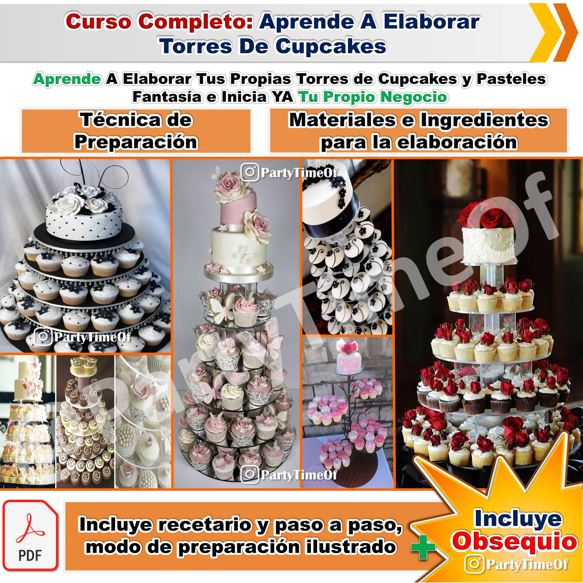 Curso Completo: Aprende A Elaborar Torres De Cupcakes