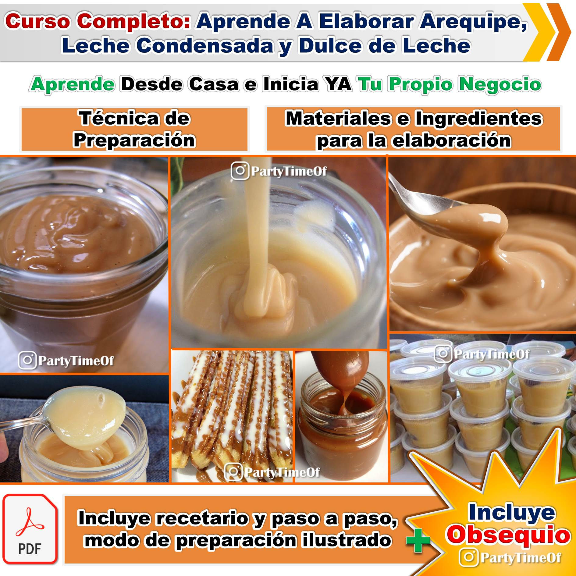Curso Aprende A Elaborar Leche Condensada, Arequipe Y Más...