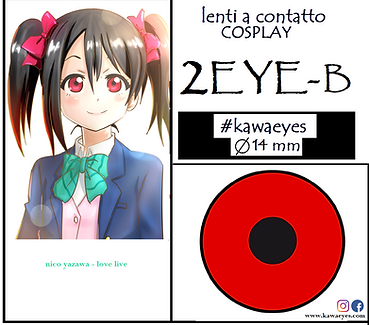 nico yazawa lenti a contatto cosplay rosse