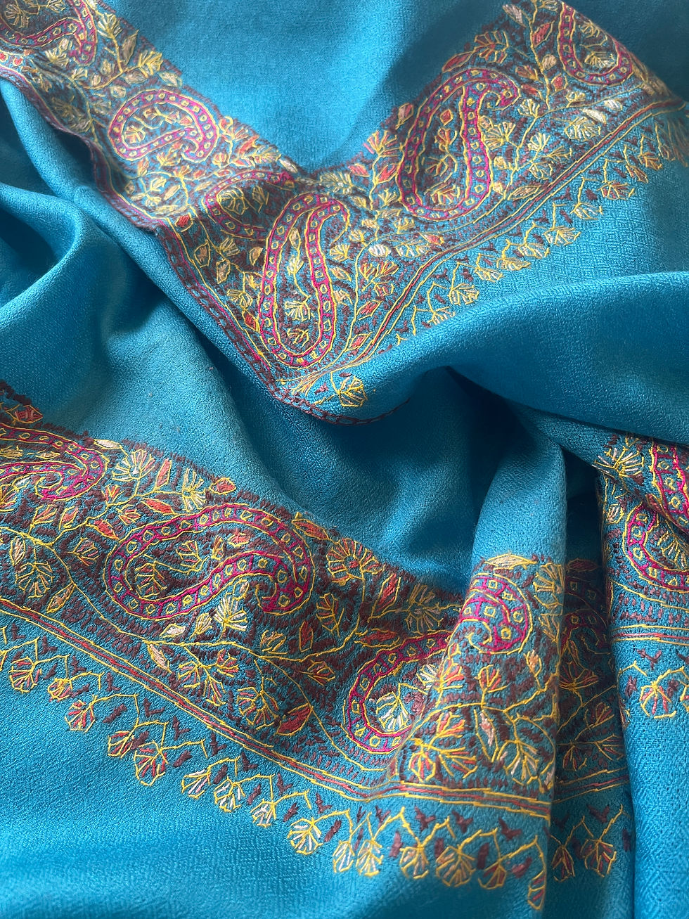 Thumbnail: Kashmiri Hand-Embroidered Shawl