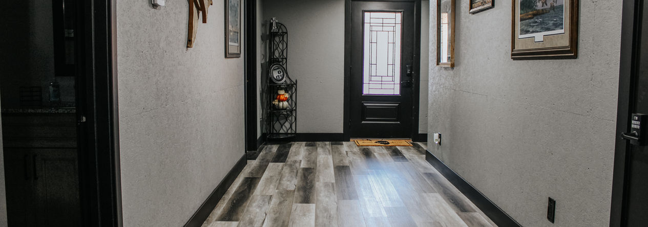 Hallway to main entrance at the Sanctuary Lodge
