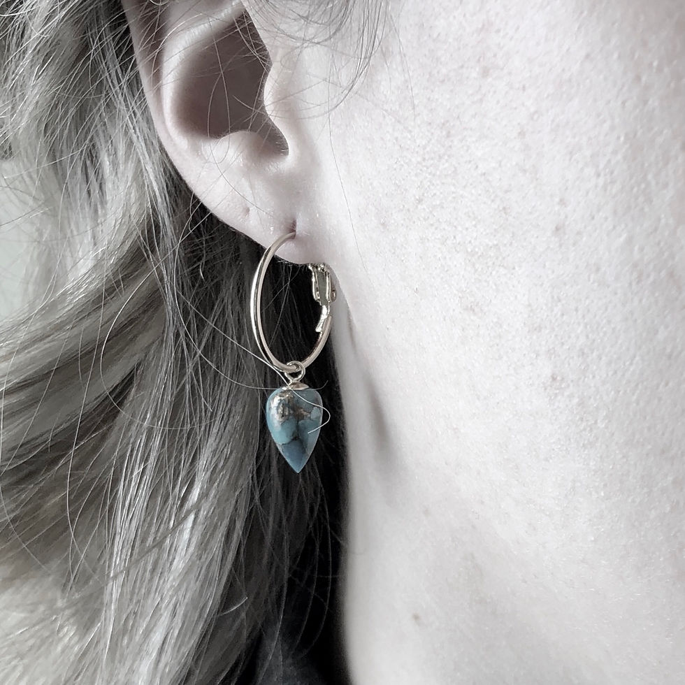 Thumbnail: Copper Kingman Turquoise Teardrops