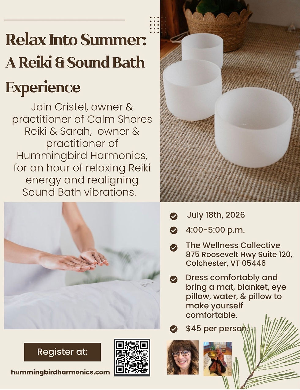 A Reiki & Sound Bath Experience