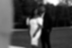 Smiling couple in The Engagement Collection portrait outdoors